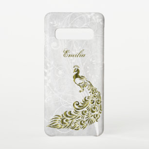 S10 Gold Peacock Personnalisé Samsung Galaxy Coque