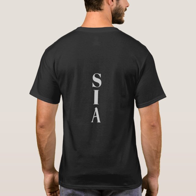 S.I.A. Le Silence Est La Réponse T-Shirt Minimalis (Dos)