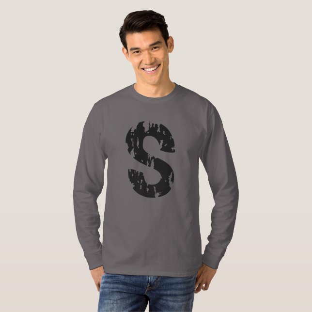 S Jughead's Distressed T-Shirt Long Sleeved (Devant entier)