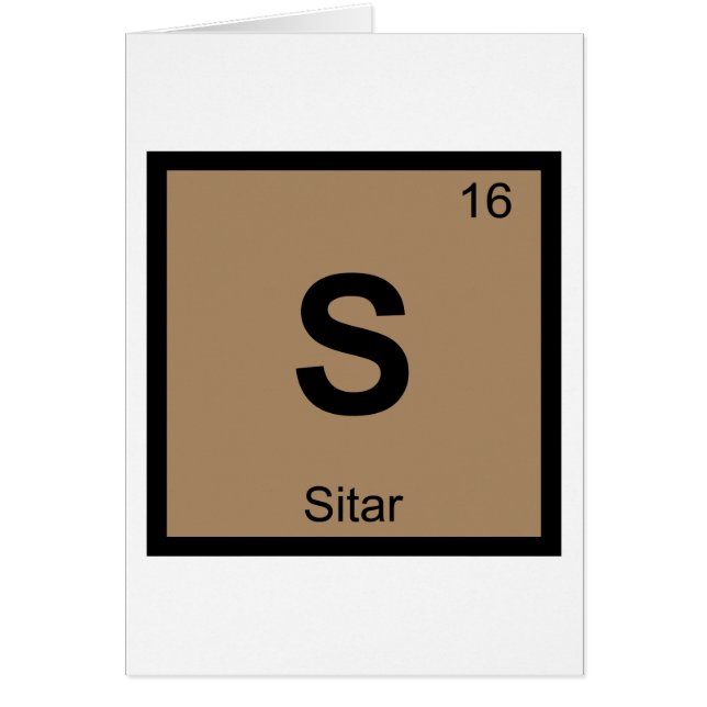 S - Musique de Sitar Chimie Symbole du tableau pér (Devant)