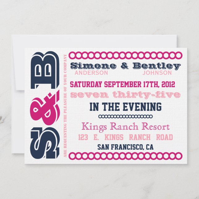 S n'B Invitation (Devant)