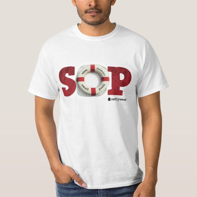 S.O.P sauvent notre T-shirt de valeur de piscines (Devant)