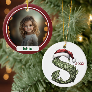 S Ornement de Noël Monogramme
