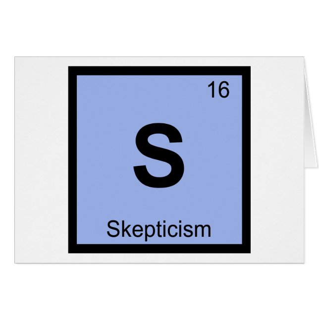 S - Scepticisme Philosophie Chimie Tableau Périodi (Devant horizontal)