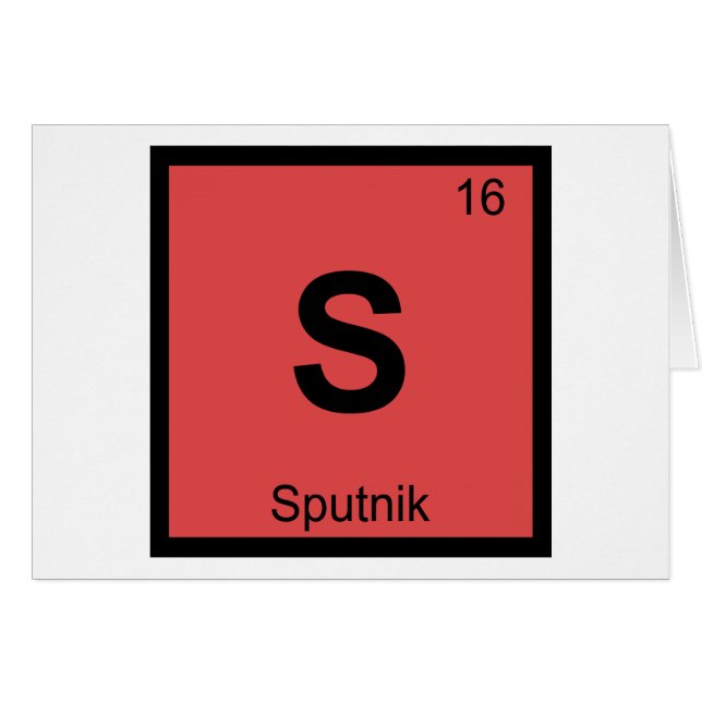 S - Spoutnik Chimie Spatiale Russe Tableau Périodi (Devant horizontal)