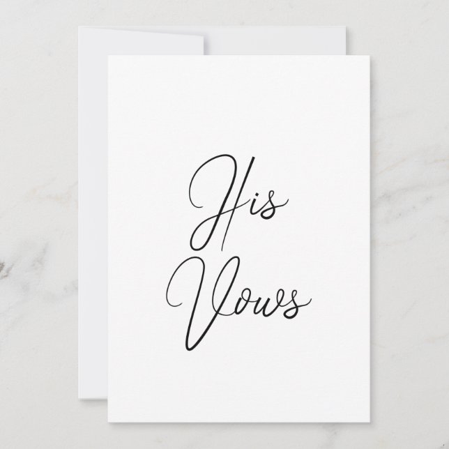 Sa carte de voeux | Livret de voeux de mariage pou (Devant)