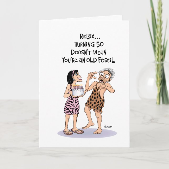 Sa carte de voeux pour 50e anniversaire (Devant)