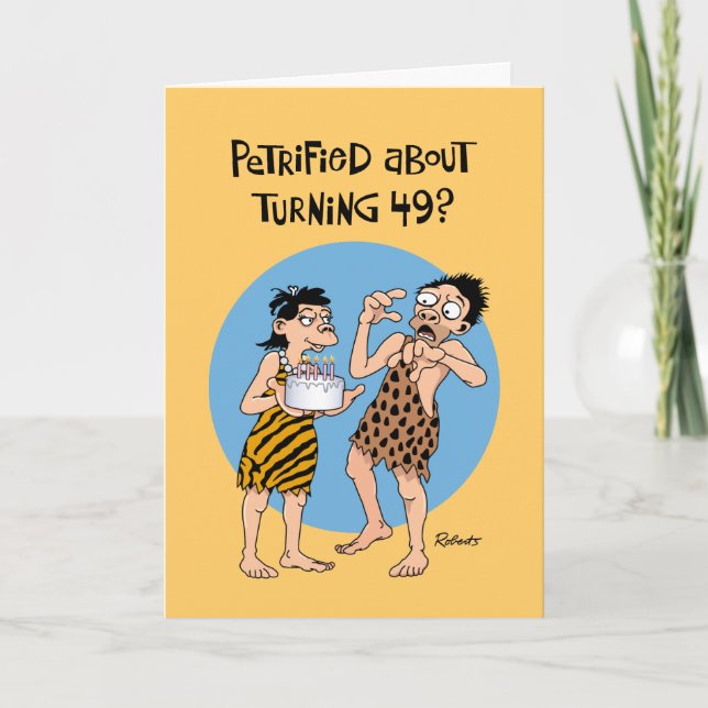 Sa carte de voeux pour le 49e anniversaire (Devant)