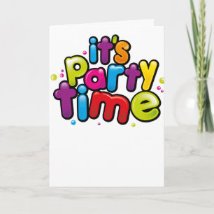 Sa carte d'invitation de partie de temps de partie