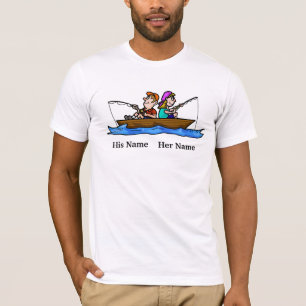 Sa et sa pêche dans de bateau le T-shirts ensemble