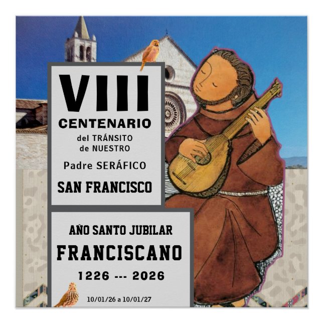 Sa  Francisco de Assisi Glossy Poster (Devant)