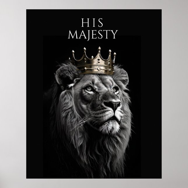 Sa Majesté - Affiche de la Couronne du lion royal (Devant)