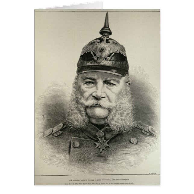 Sa majesté impériale William I (Devant)