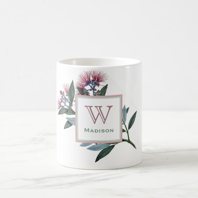 Sa Mug Vintage de monogramme botanique préférée (Centre)