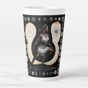 Sa Sagesse guerrière spirituelle Latte Mug
