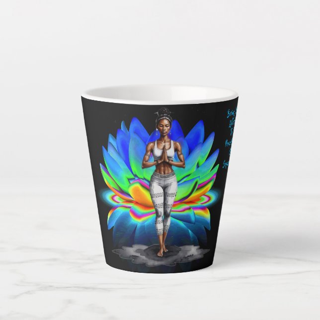 Sa Sagesse Libération Latte Mug (Devant)