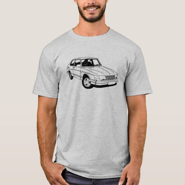 Saab 900 Turbo a inspiré le T-shirt (Devant)