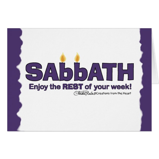 Sabbat aux bougies - Profitez du reste de votre se (Devant horizontal)