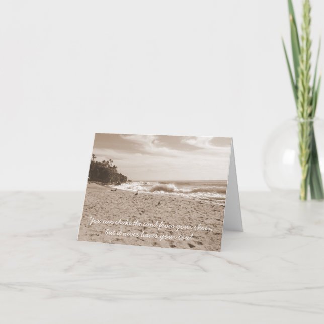 Sable dans votre Carte pour notes de chaussures (Devant)