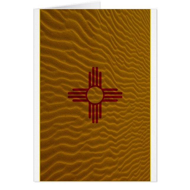 Sable de dessert de drapeau du Nouveau Mexique (Devant)