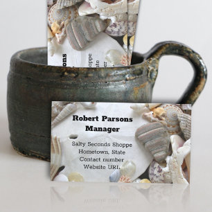 Sable Dollar Coquillages Cartes de visite