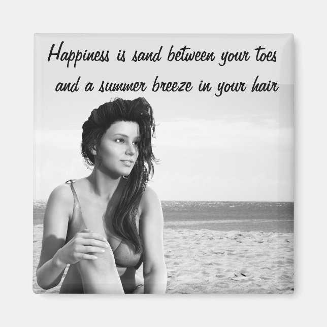 Sable entre vos orteils Magnet de devis (Devant)