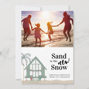 Sable est la nouvelle photo de neige carte de Noël
