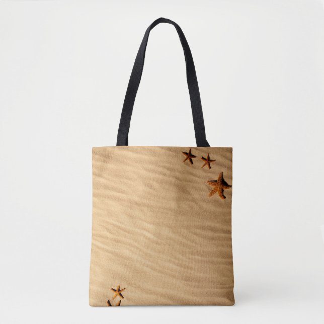 Sable et étoiles sur un sac fourre-tout (Devant)