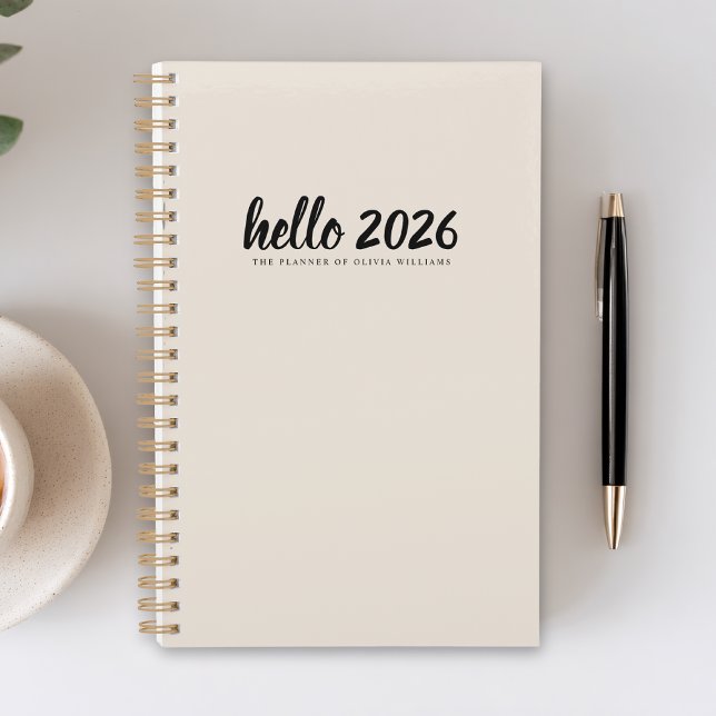 Sable Minimaliste Hello 2026 (Créateur téléchargé)