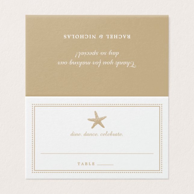 Sable Or Graceful Starfish Réception de mariage (Outside Unfolded)