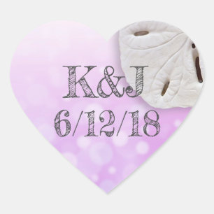 Sable Violet Dollar Balnéaire Stickers Mariage