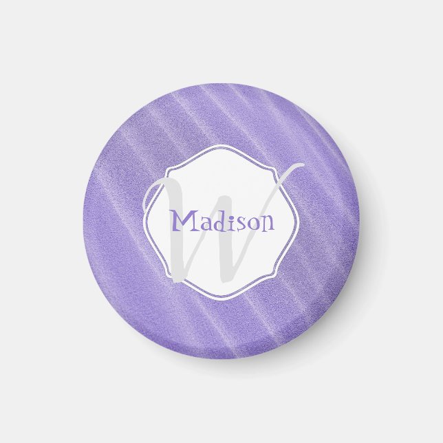 Sable Violet Ripples Magnet personnalisé (Devant)