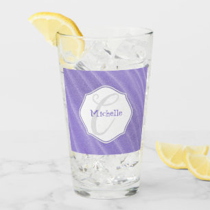 Sable Violet Ripples Verre de boisson personnalisé