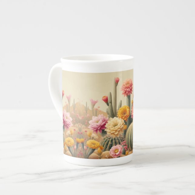 Sables de fleurs Désert Oasis Café Mug (Devant gauche)