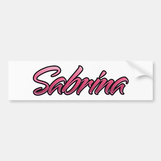 Sabrina autocollant rose décoloré Sticker (Devant)