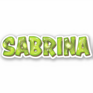 Sabrina Nom Kiwi Design Autocollants