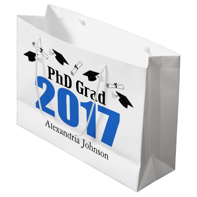 Sac 2017 de cadeau d'obtention du diplôme de (Devant Angle)