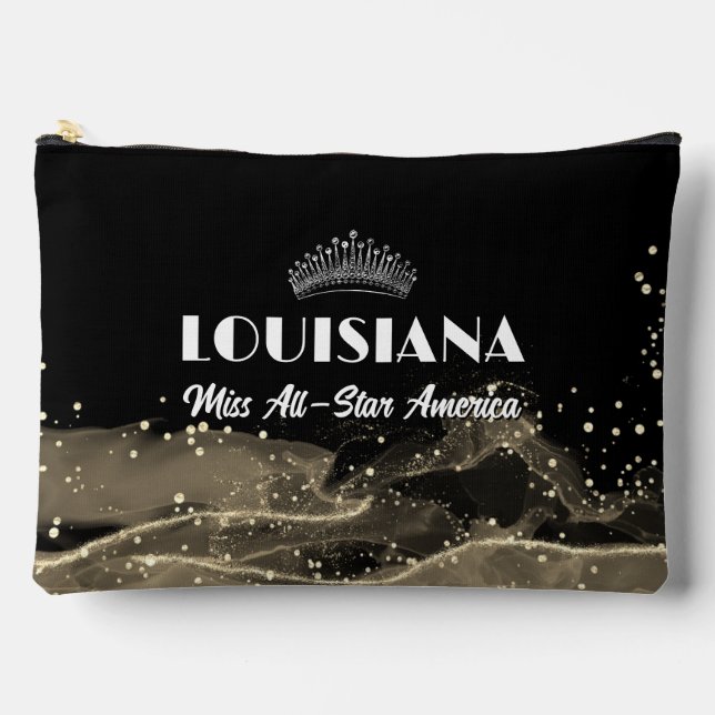 Sac à accessoires de pageant personnalisé en sable (Recto)