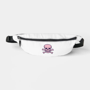 Sac à banane blanc Pink Skull