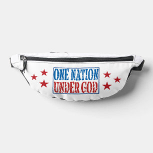 Sac à banane patriotique "Une nation sous Dieu"