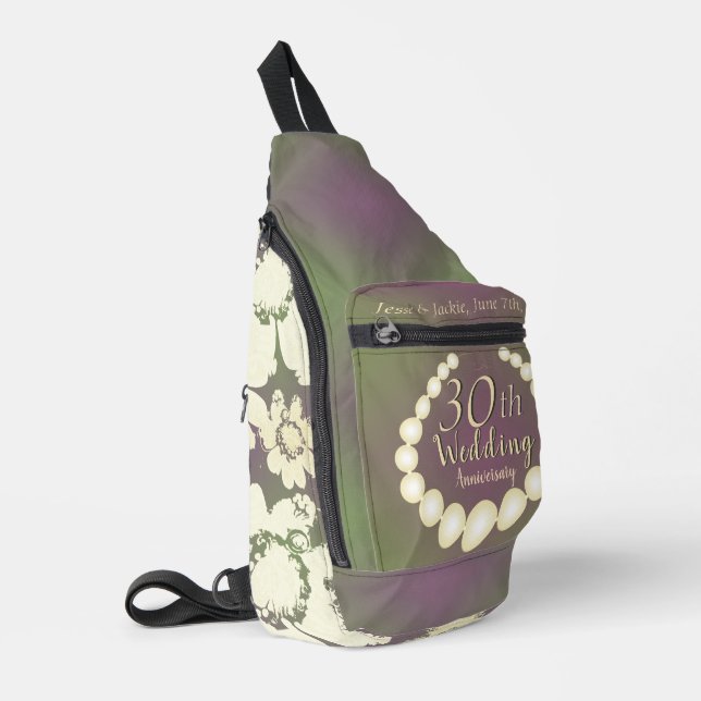 Sac À Bandoulière 30e/12e anniversaire de perles (Coin gauche)