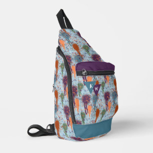 Sac À Bandoulière Abstrait gouttes de peinture moderne splatter mono