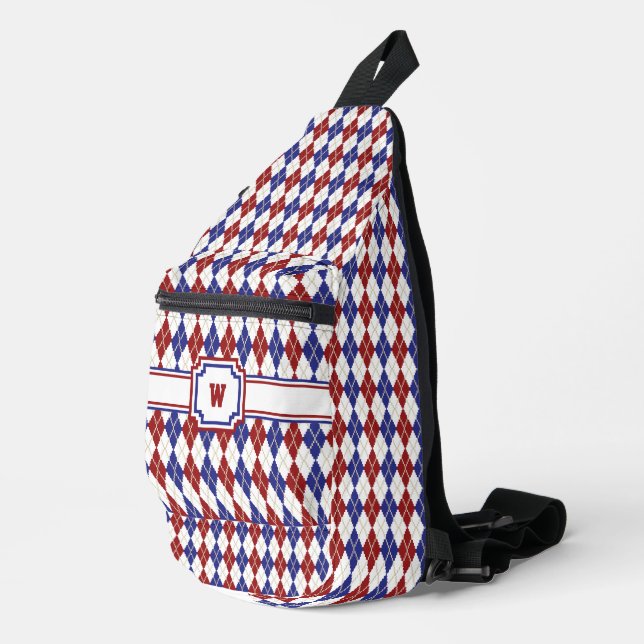 Sac À Bandoulière Américaine Argyle (Coin droit)