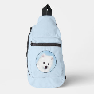 Sac À Bandoulière American Eskimo Eskie Puppy Peinture Cute Chien Ar