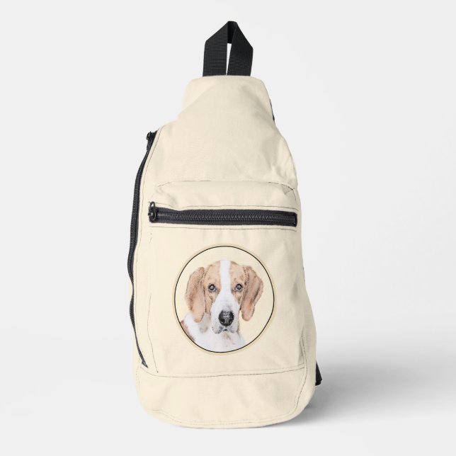 Sac À Bandoulière American Foxhound Red Walker mignonne Peinture Chi (Recto)