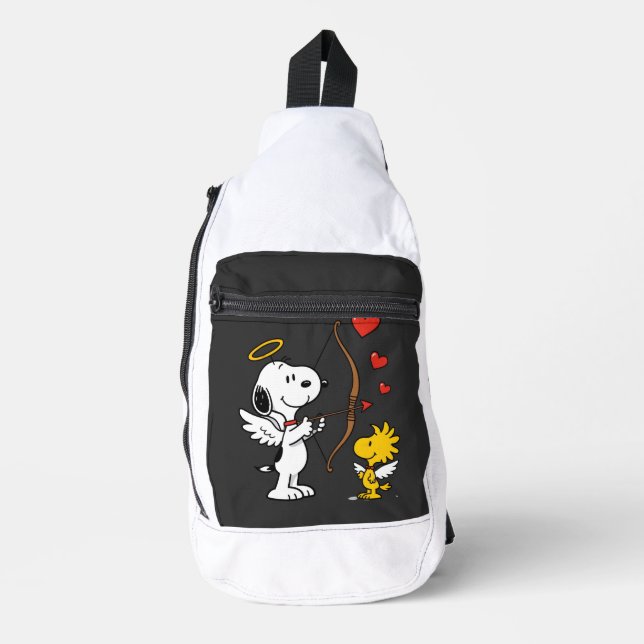 Sac À Bandoulière Amour de chien mignon (Recto)