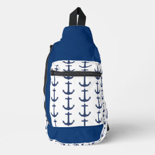 Sac À Bandoulière Ancre des ondes côtières nautiques