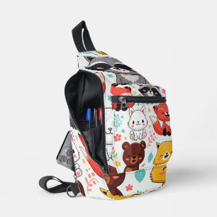Sac À Bandoulière Animaux des bois sans soudure