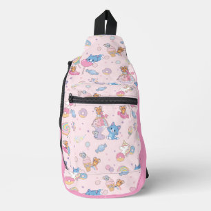 Sac À Bandoulière Anime Tom, Jerry et Tuffy Candyland Motif