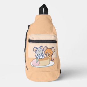 Sac À Bandoulière Anime Tuffy et Jerry Cheesecake